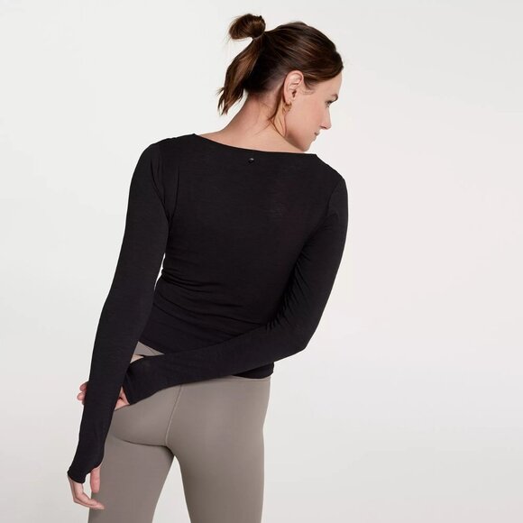 CALIA Women's Long Sleeve Wrap Top - Picture 3 of 4